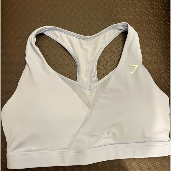 Gymshark Other - GymShark Crossover Sport Bra Surf Blue Small $25